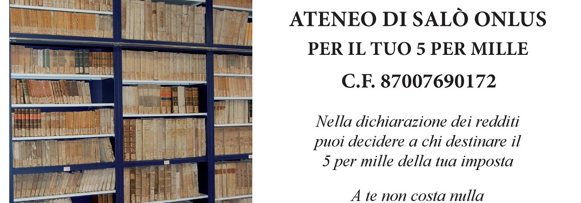 5 per mille all'Ateneo di Salò